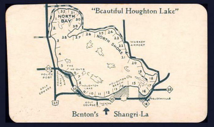 Hoyers Resort (Fords Modern Cabins, Shangri-La Log Cabin Resort, Bentons) - Vintage Flyer (newer photo)